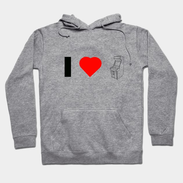 I 'Heart' Arcades Hoodie by arcadeheroes